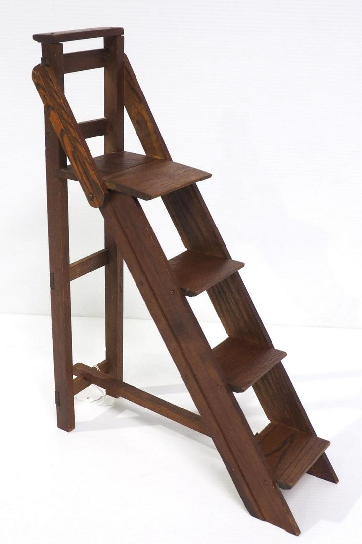 Wooden salesman sample step ladder (1 of 3)