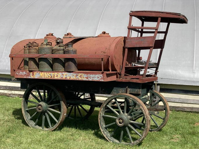 Leominster Fuel Co. Horse Drawn Oil Tanker Rare! Wow!