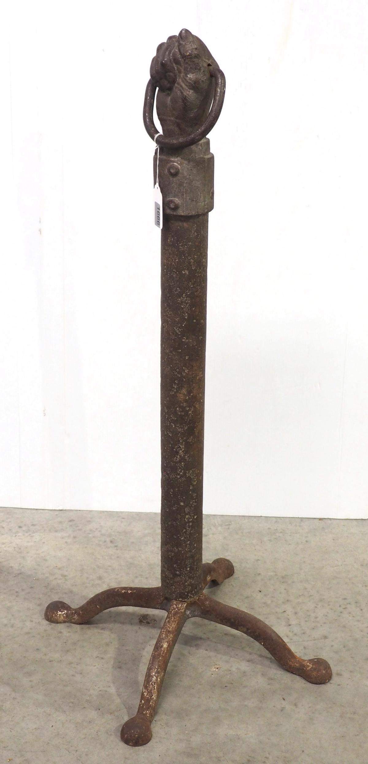 Cast iron "hand" hitching post, RARE! (1 of 3)