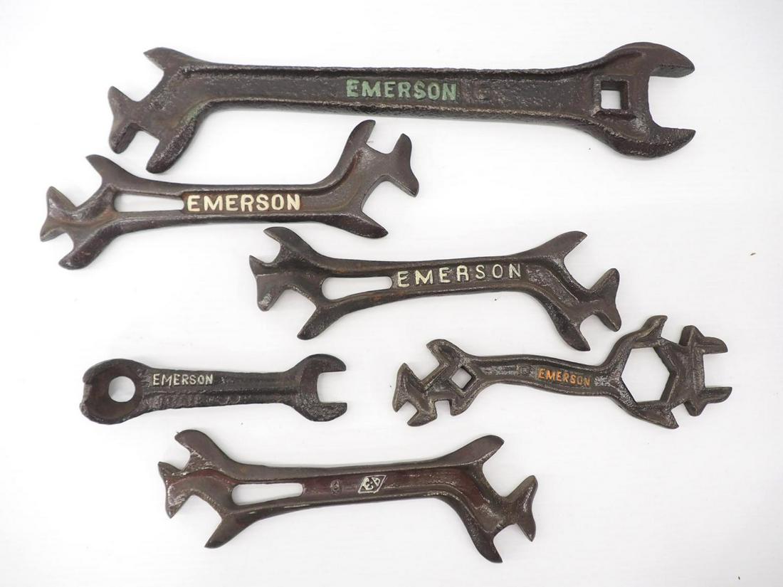 (6) Emerson wrenches: (6) Emerson wrenches