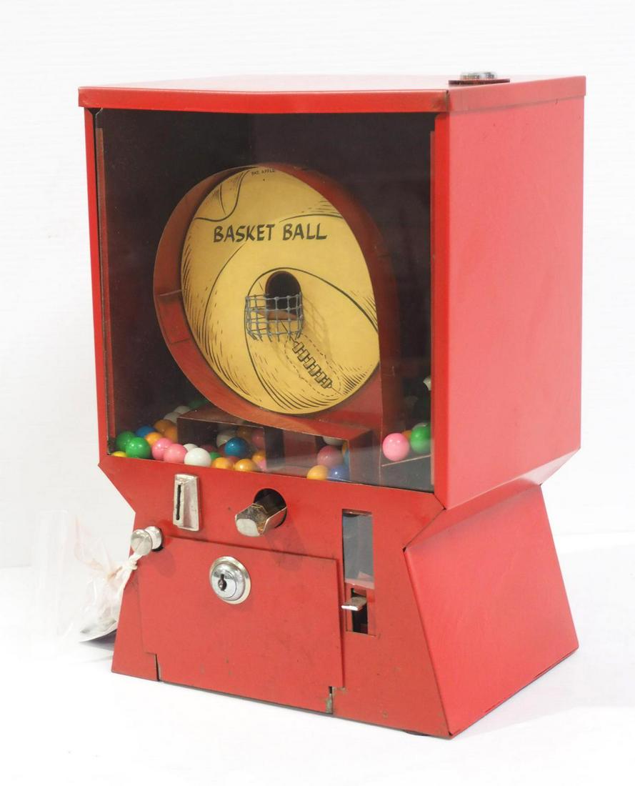 1955 Coast Vending basketball gumball machine (1 of 4)