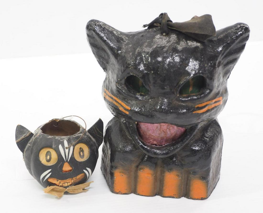 (2) Halloween black cats (1 of 3)