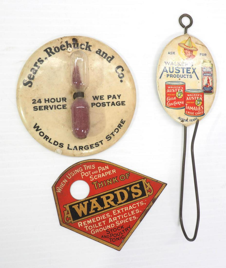 (3) Country store advertising pieces (1 of 2)