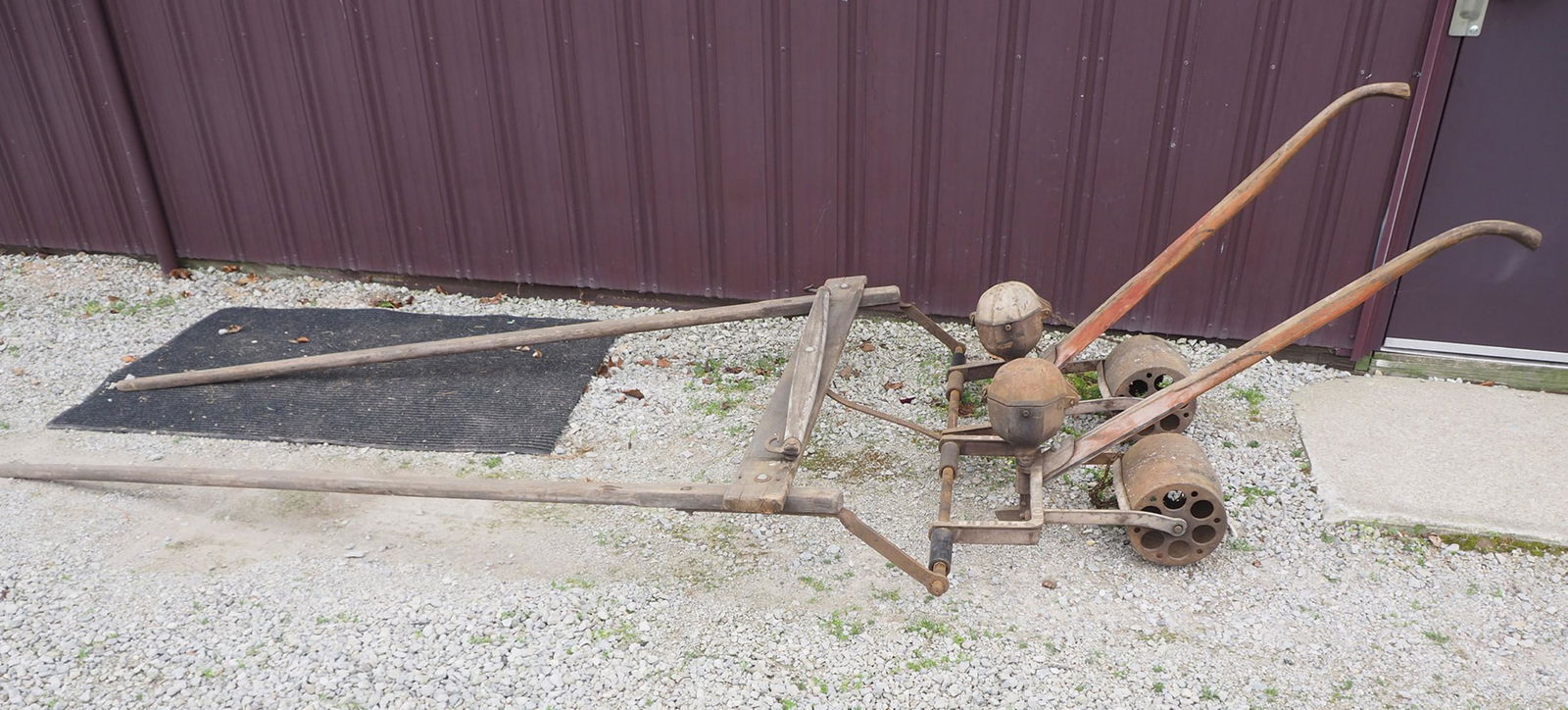 Early horse-drawn planter: Early horse-drawn planter - - -BUYER TO ARRANGE SHIPPING