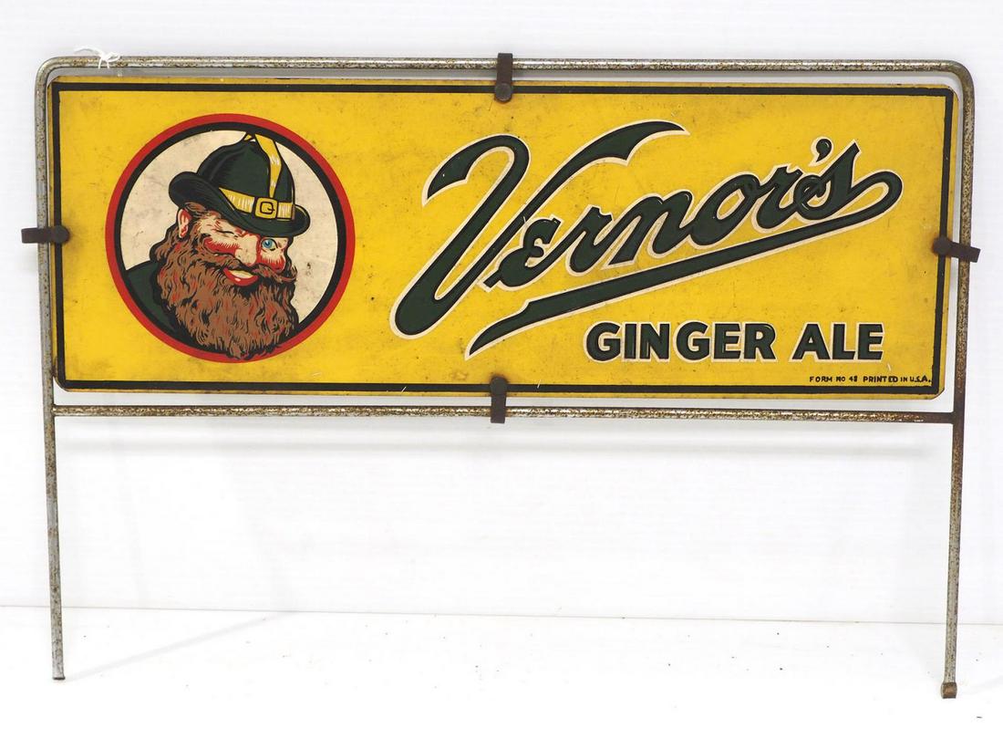 Vernor's Ginger Ale display rack sign (1 of 3)