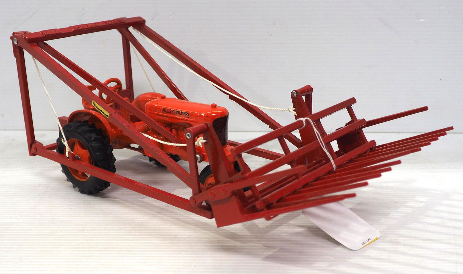 Joe Ertl Allis Chalmers Tractor with Hay Loader: 1/16 scale Joe Ertl Allis Chalmers Tractor with Hay Loader - Excellent