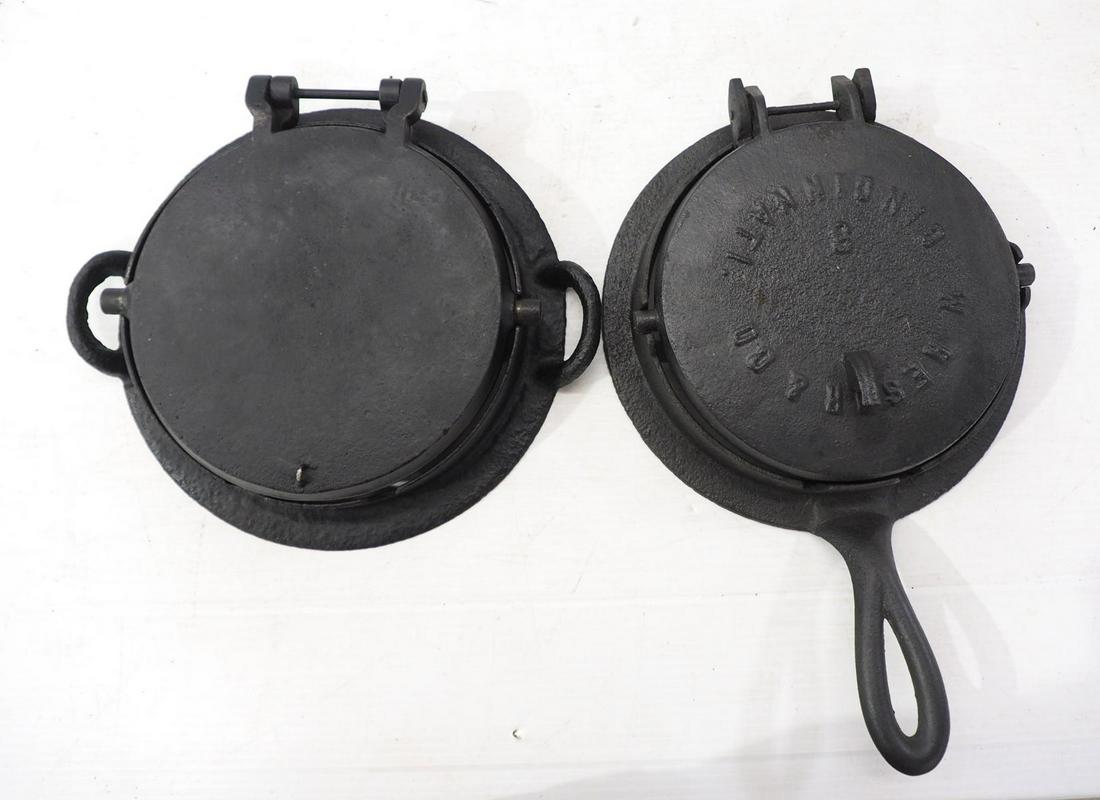 (2) Cast iron waffle irons (1 of 3)
