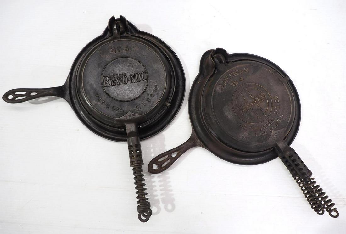 (2) Cast iron waffle irons (1 of 3)