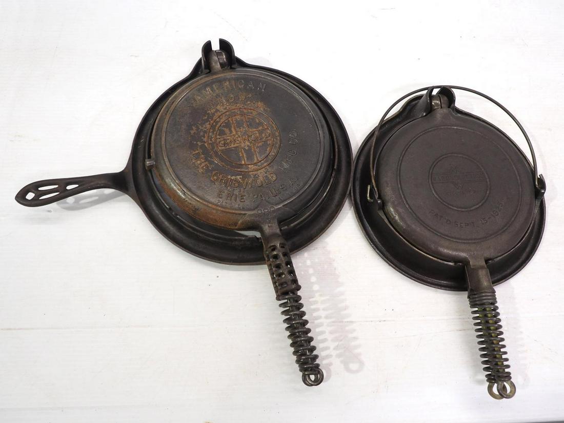 (2) Cast iron waffle irons (1 of 5)