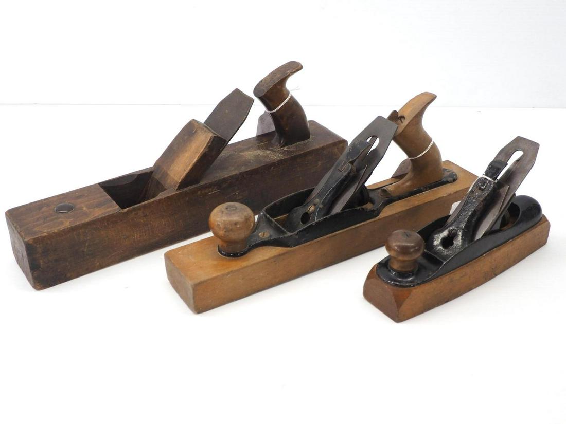 (3) Wooden Planes (1 of 3)