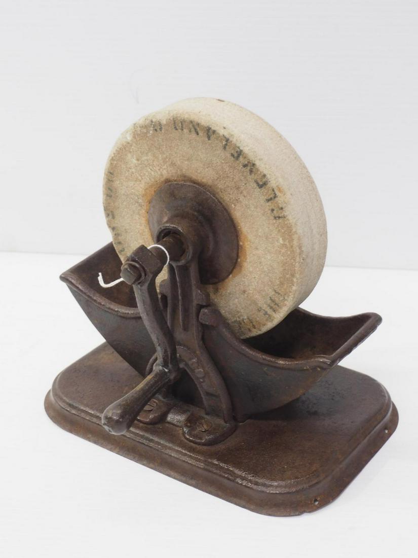 E.C.S. Co. hand-crank 9" grinding stone (1 of 2)