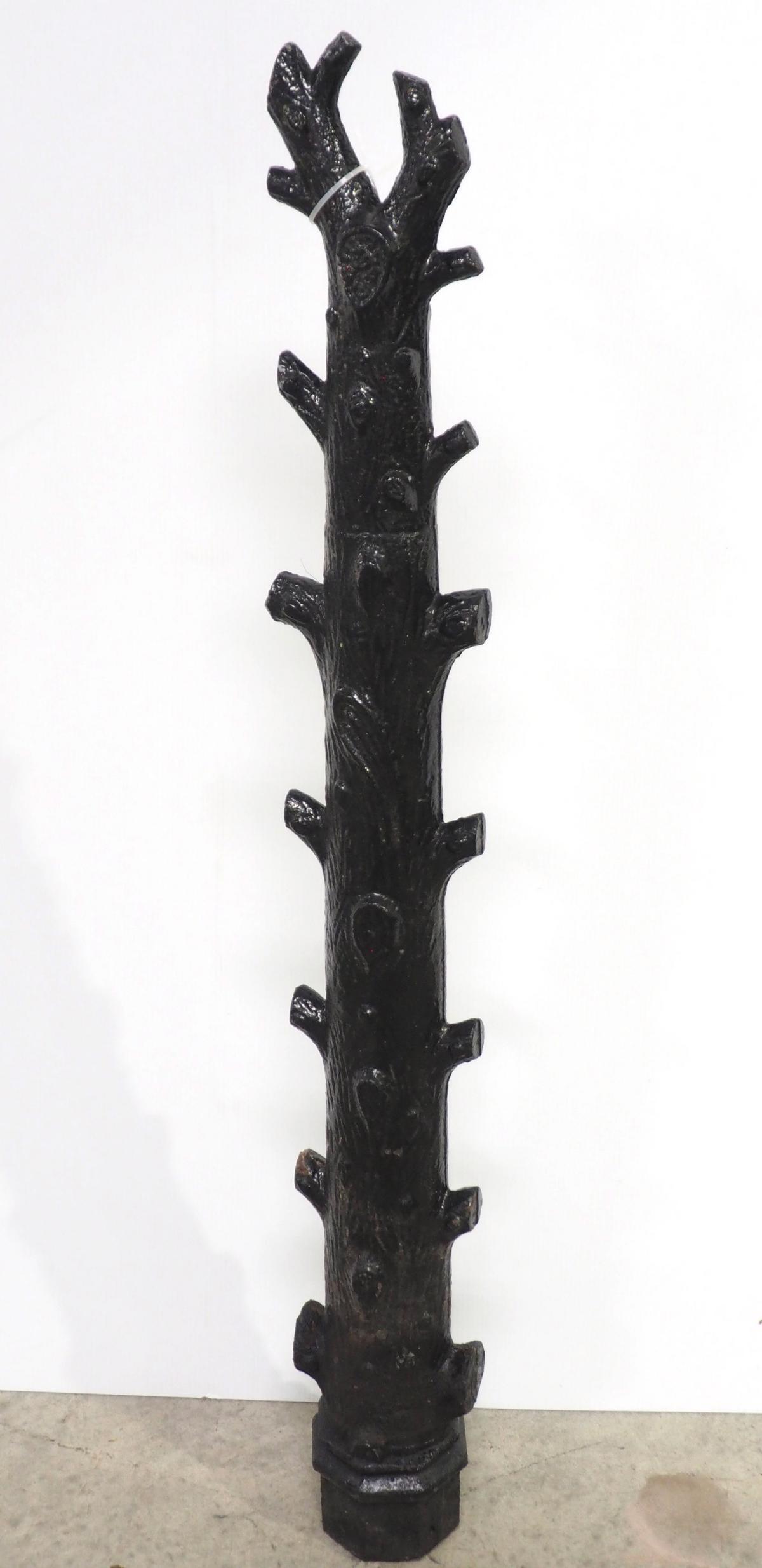 Cast iron tree branch hitching post (1 of 4)
