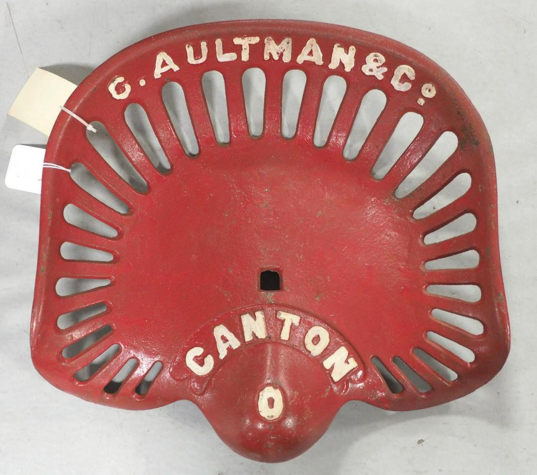 C. Aultman & Co. cast iron seat (1 of 2)