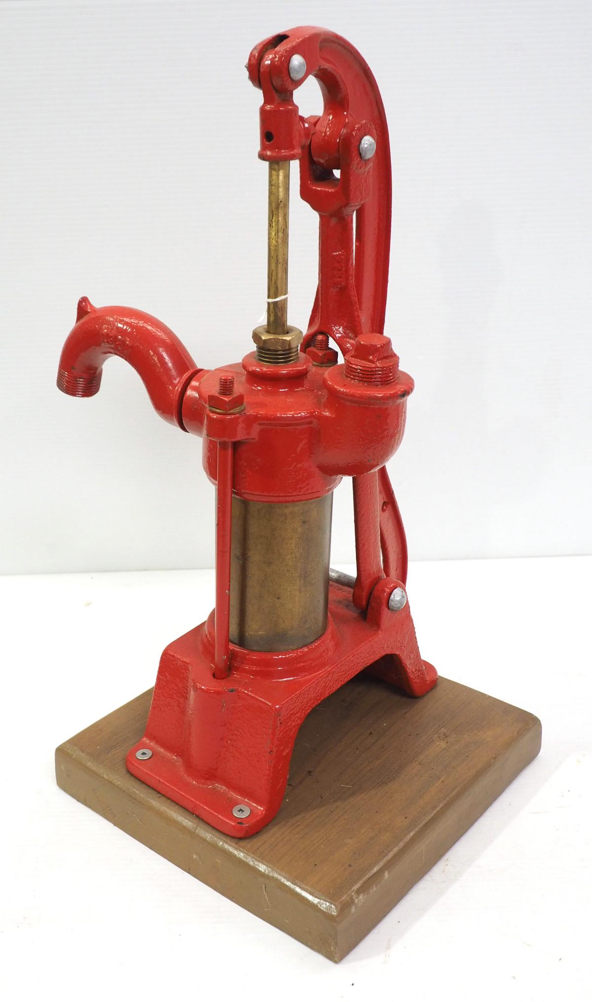 Cast iron & brass hand water pump (1 of 2)