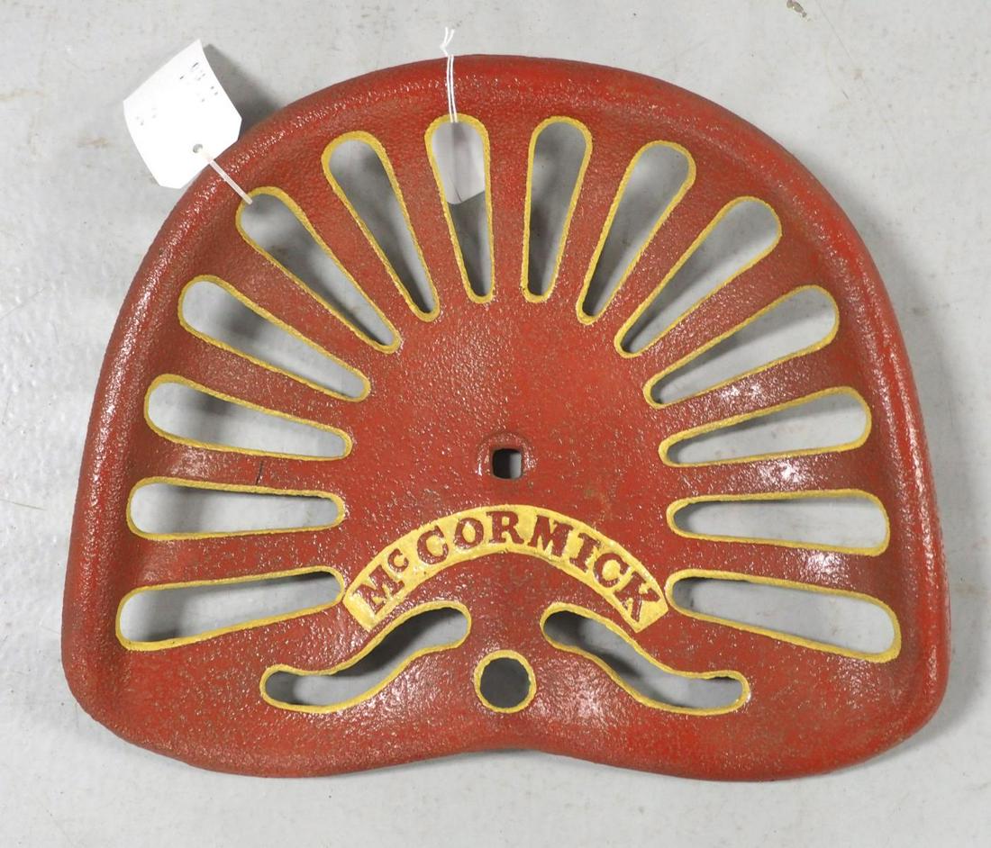 McCormick cast iron seat: McCormick cast iron seat
