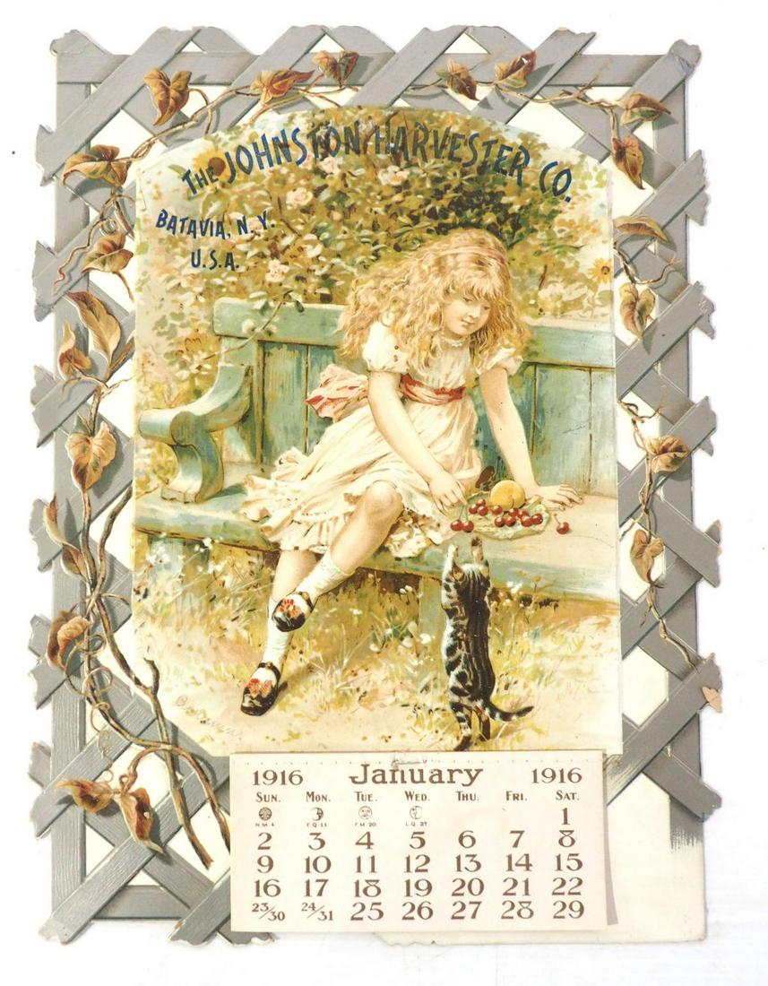 1916 Johnson Harvester Co. calendar: 1916 Johnson Harvester Co. calendar