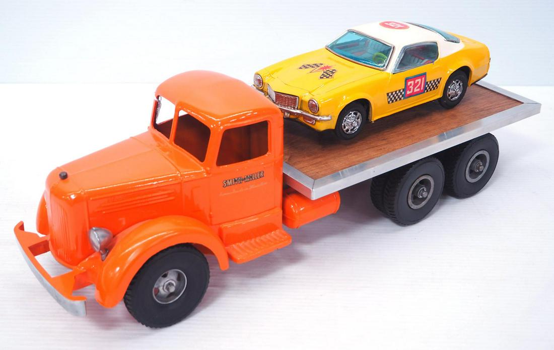 Smith Miller Flat Bed Truck with Camar Race Car (1 of 3)