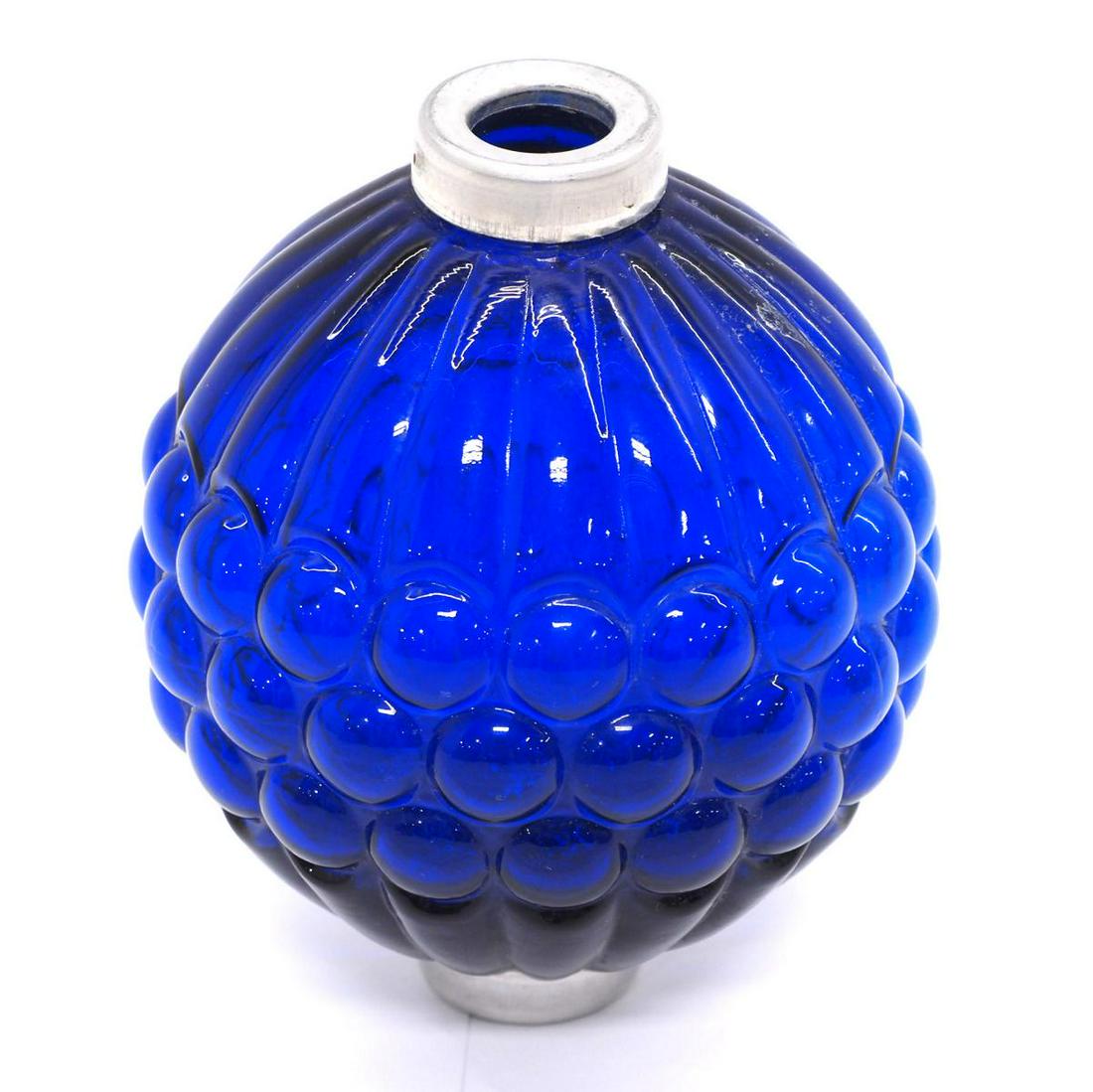 Cobalt ribbed grape lightning rod ball (1 of 2)