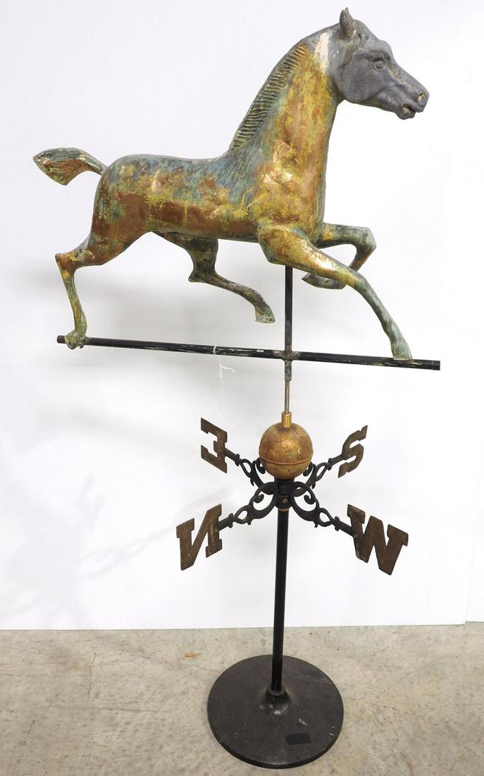 Copper Hackney stallion horse weathervane (1 of 4)