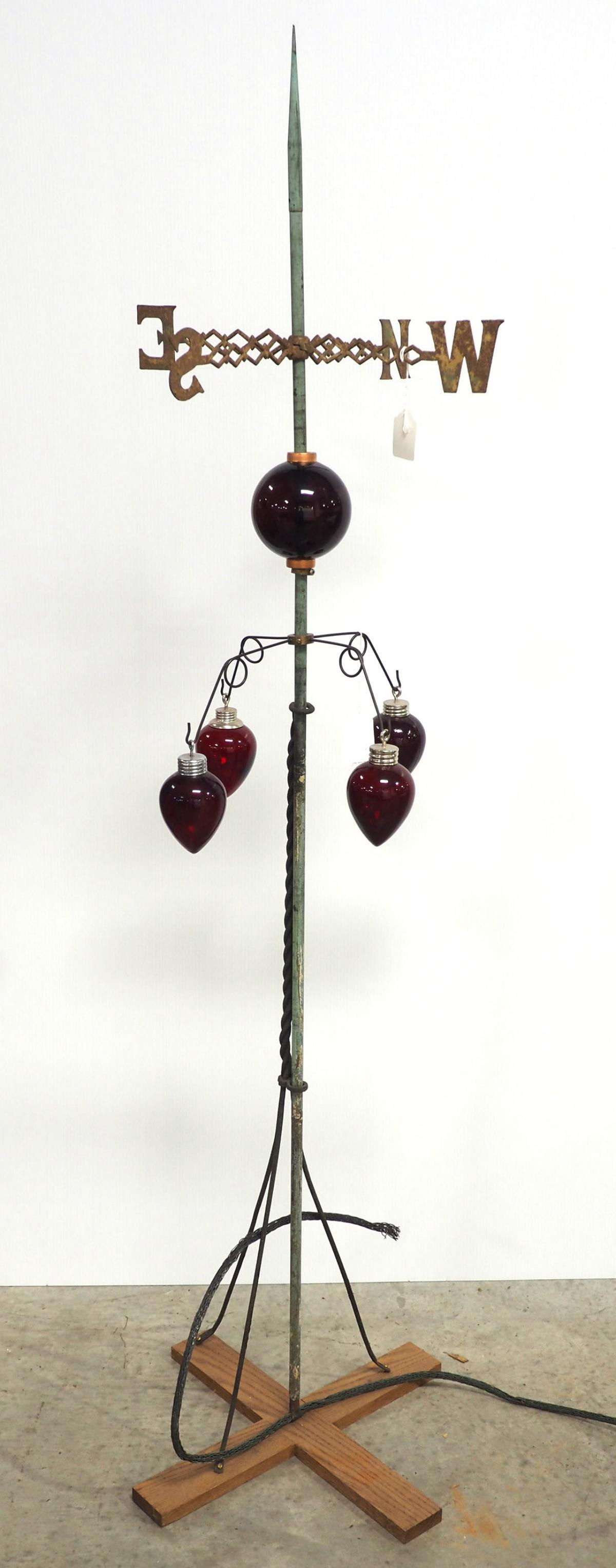 Weathervane setup including (4) red plain pendants (1 of 3)