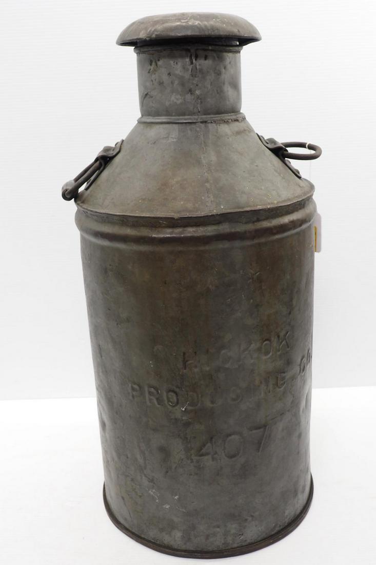Hickok Producing Co. 10-gallon milk can (1 of 4)