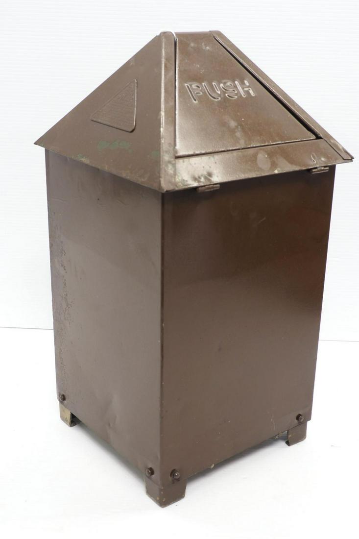 Miniatature metal trash can (1 of 3)