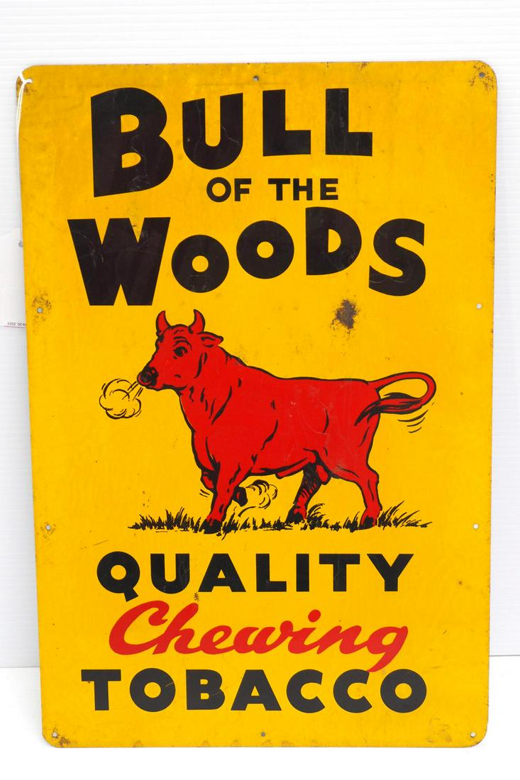 Bull Of The Woods Quality Chewing Tobacco Sign