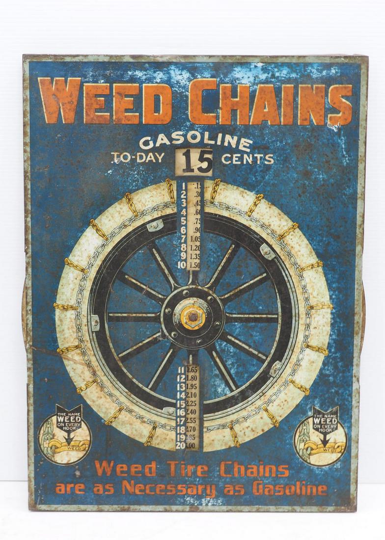 Weed Tire Chains Gasoline price sign (1 of 4)