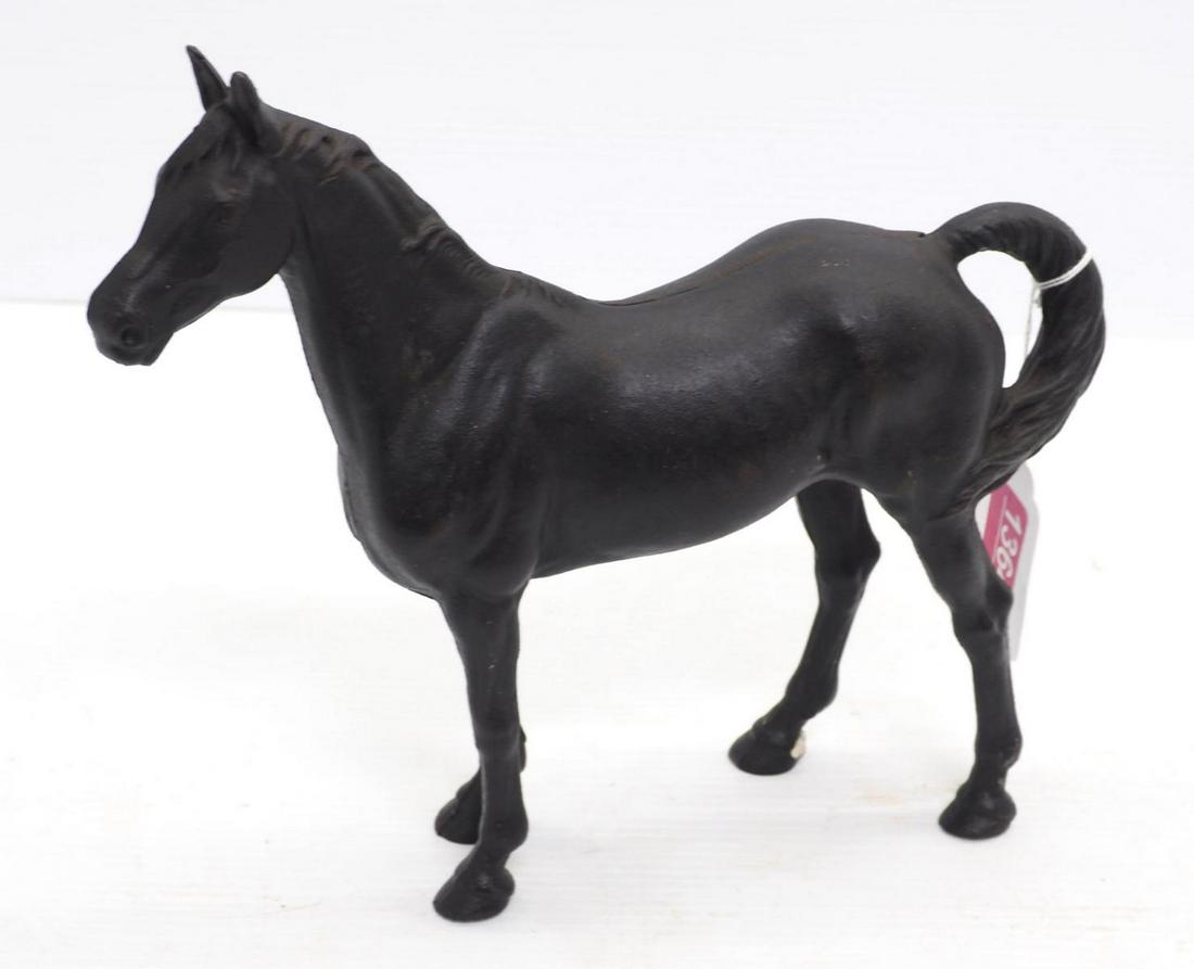 Cast iron Horse door stop: 10" Cast iron Horse door stop, age unknown