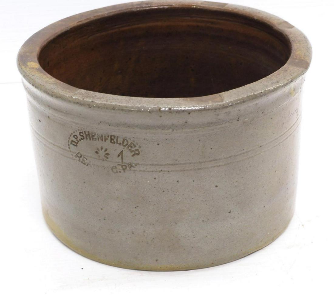 D.P. Shenpelder 1 gallon crock: D.P. Shenpelder 1 gallon crock -Few minor chips
