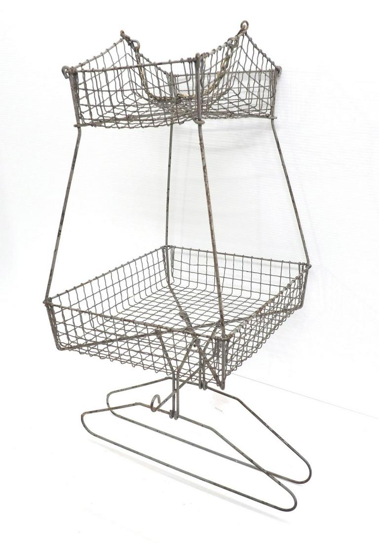 Wire hanging miner's clothes basket (1 of 2)
