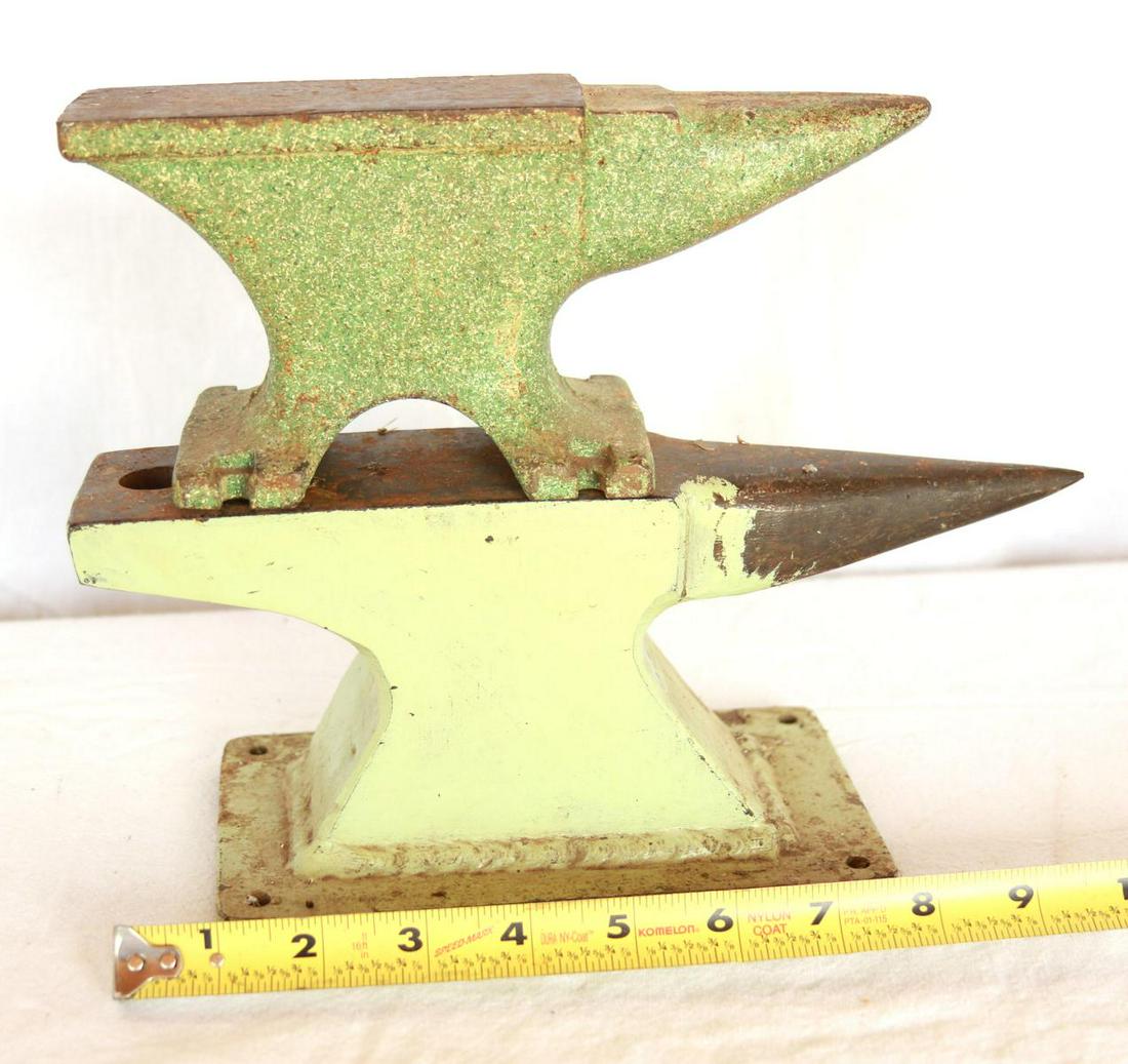 (2) Anvils with original green paint (1 of 2)
