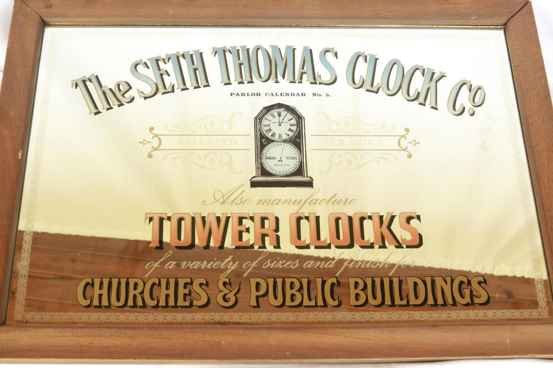 Seth Thomas Clocks Adv. Mirror (1 of 1)