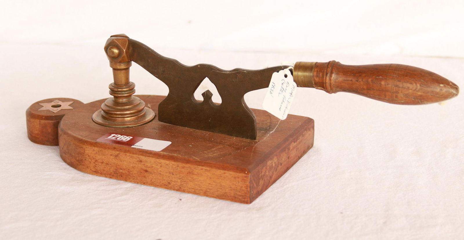 Early Hand Forged Cast Tobacco Chopper (1 of 2)