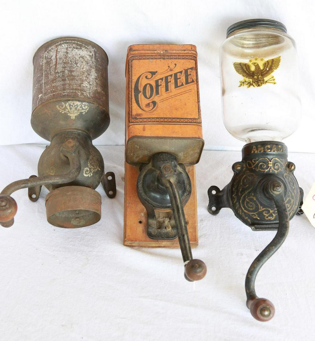 (3) Wall Mount Coffee Grinders (1 of 4)