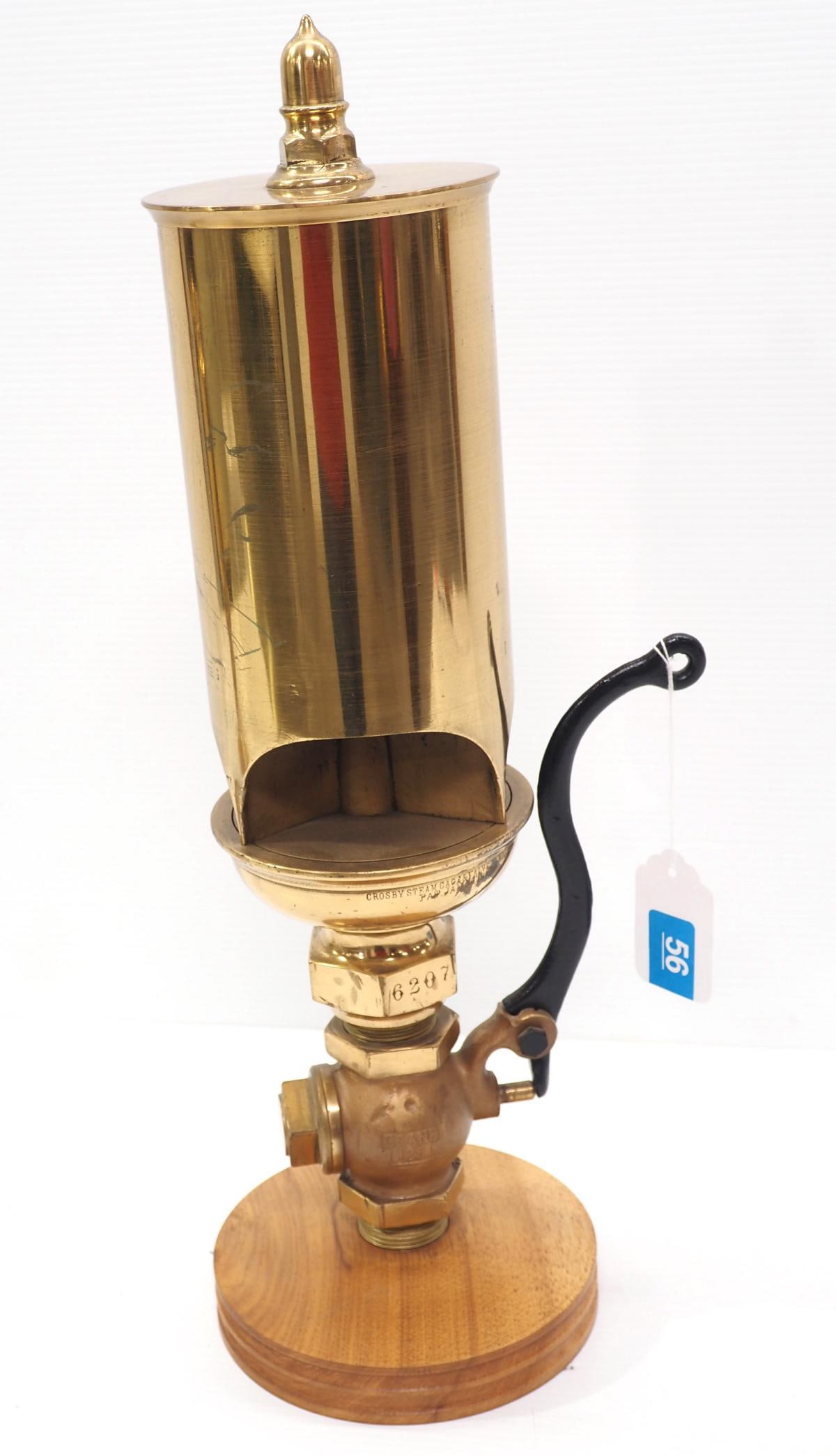 Crosby brass 3-tone steam whistle (1 of 3)