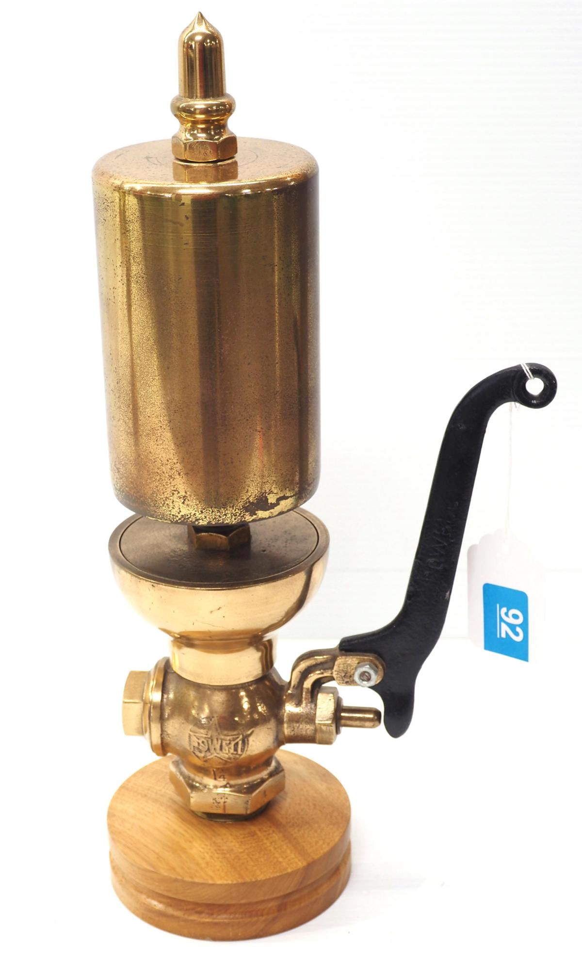 Powell brass 1-tone steam whistle (1 of 3)
