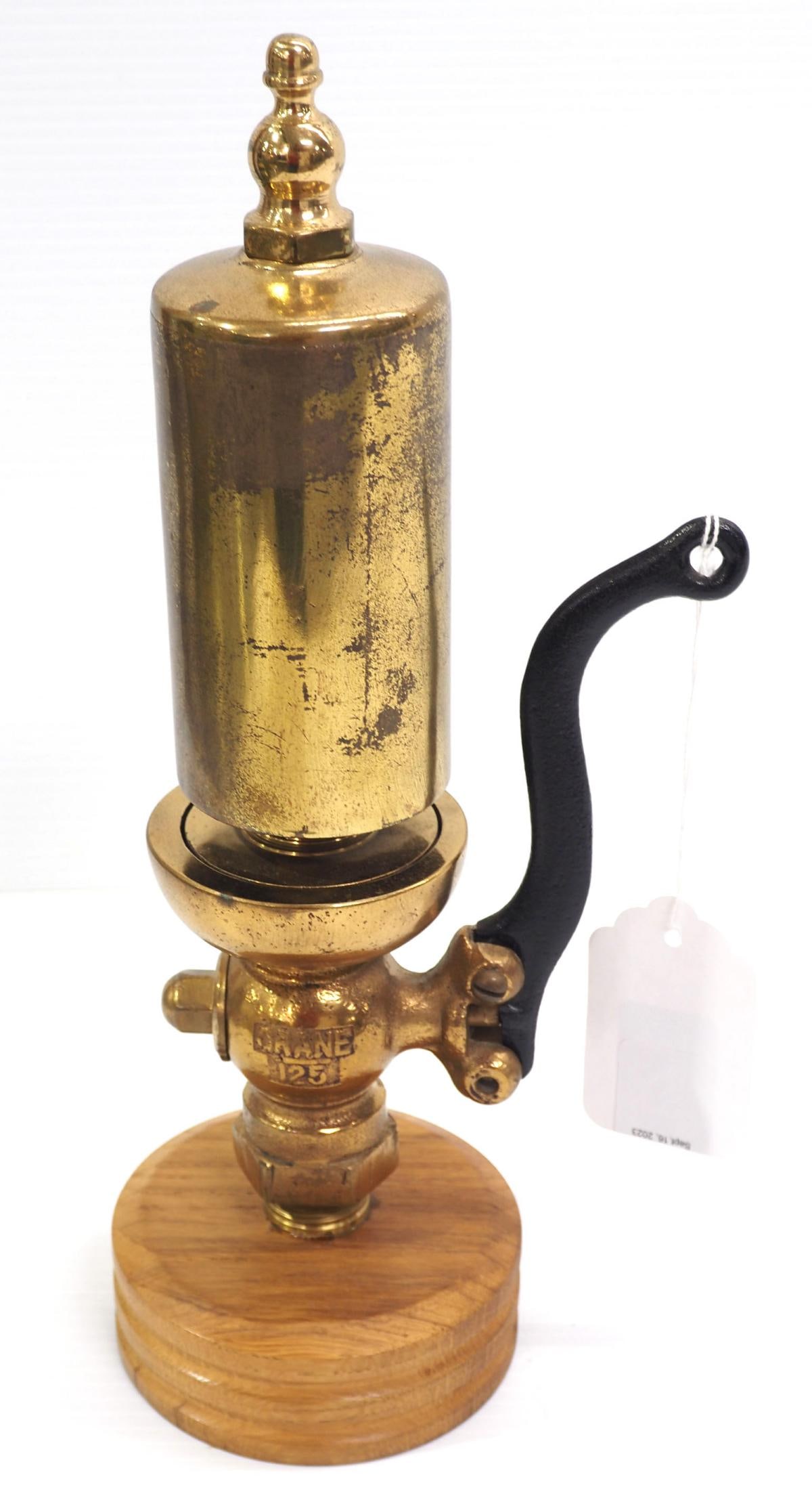 Crane brass 1-tone steam whistle (1 of 3)