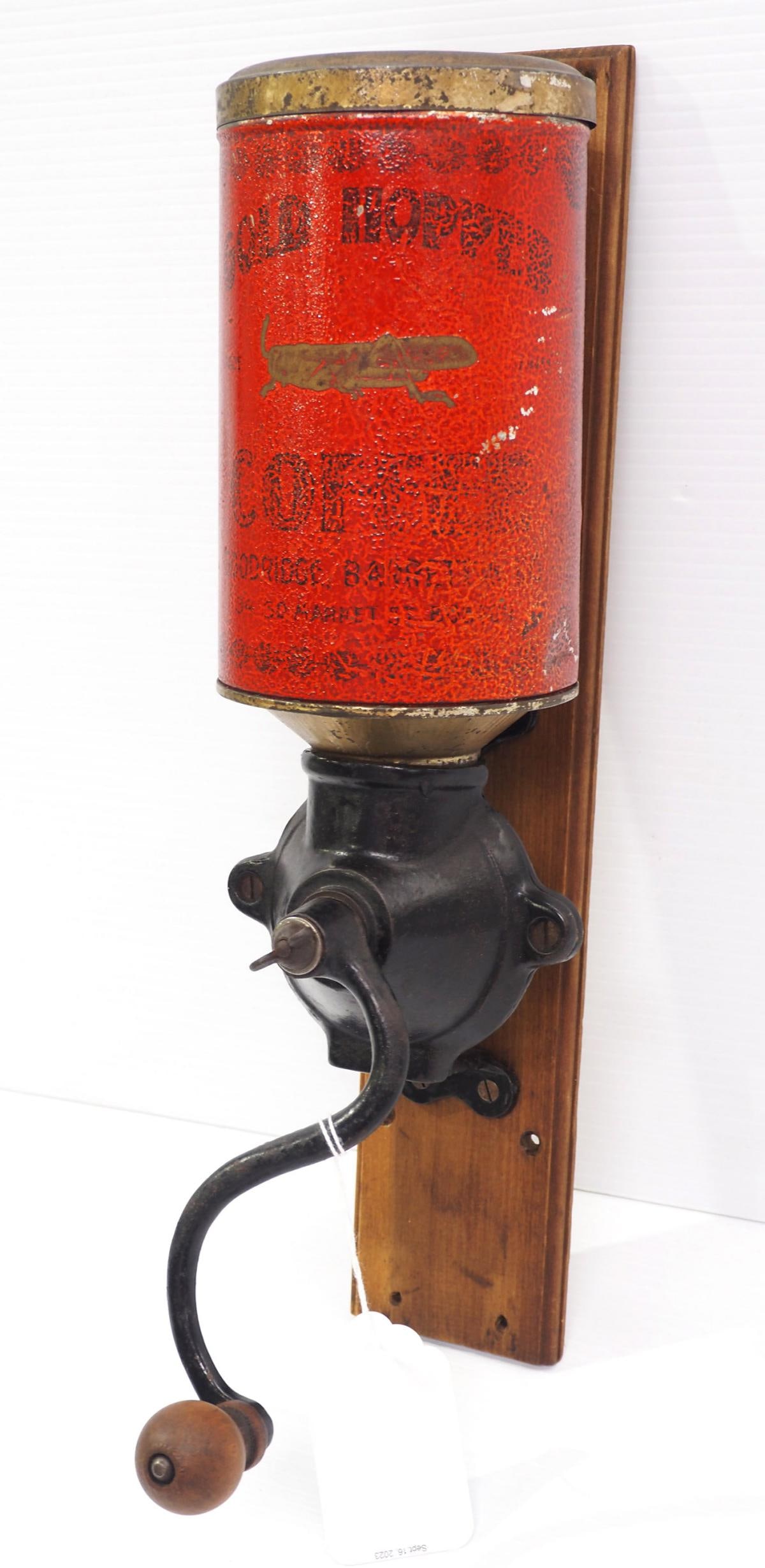 Gold Hopper wall-mount coffee grinder (1 of 2)