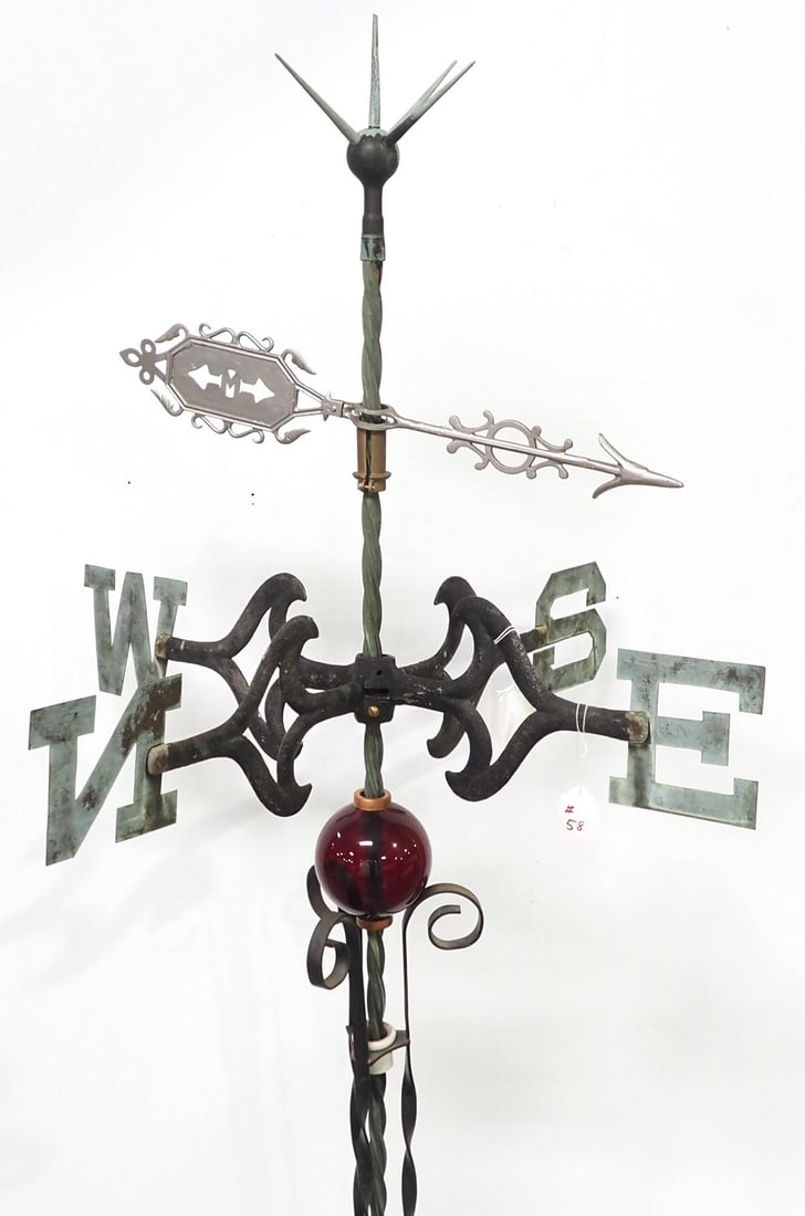 Aluminum "M" weathervane (1 of 4)