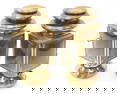 Pair of brass kerosene auto lamps