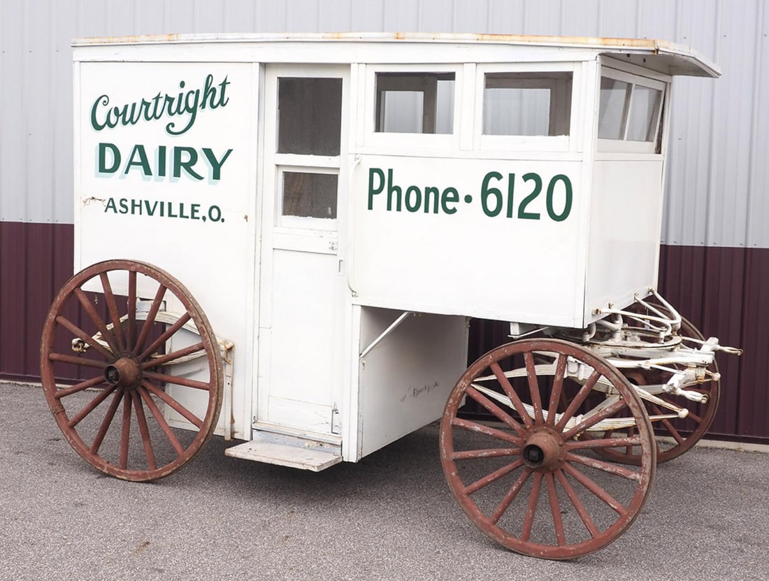 Courtright Dairy horse-drawn milk wagon (1 of 10)