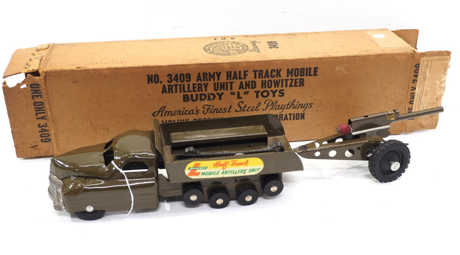 Buddy L Army Half Track Mobile Artillery Unit (1 of 4)