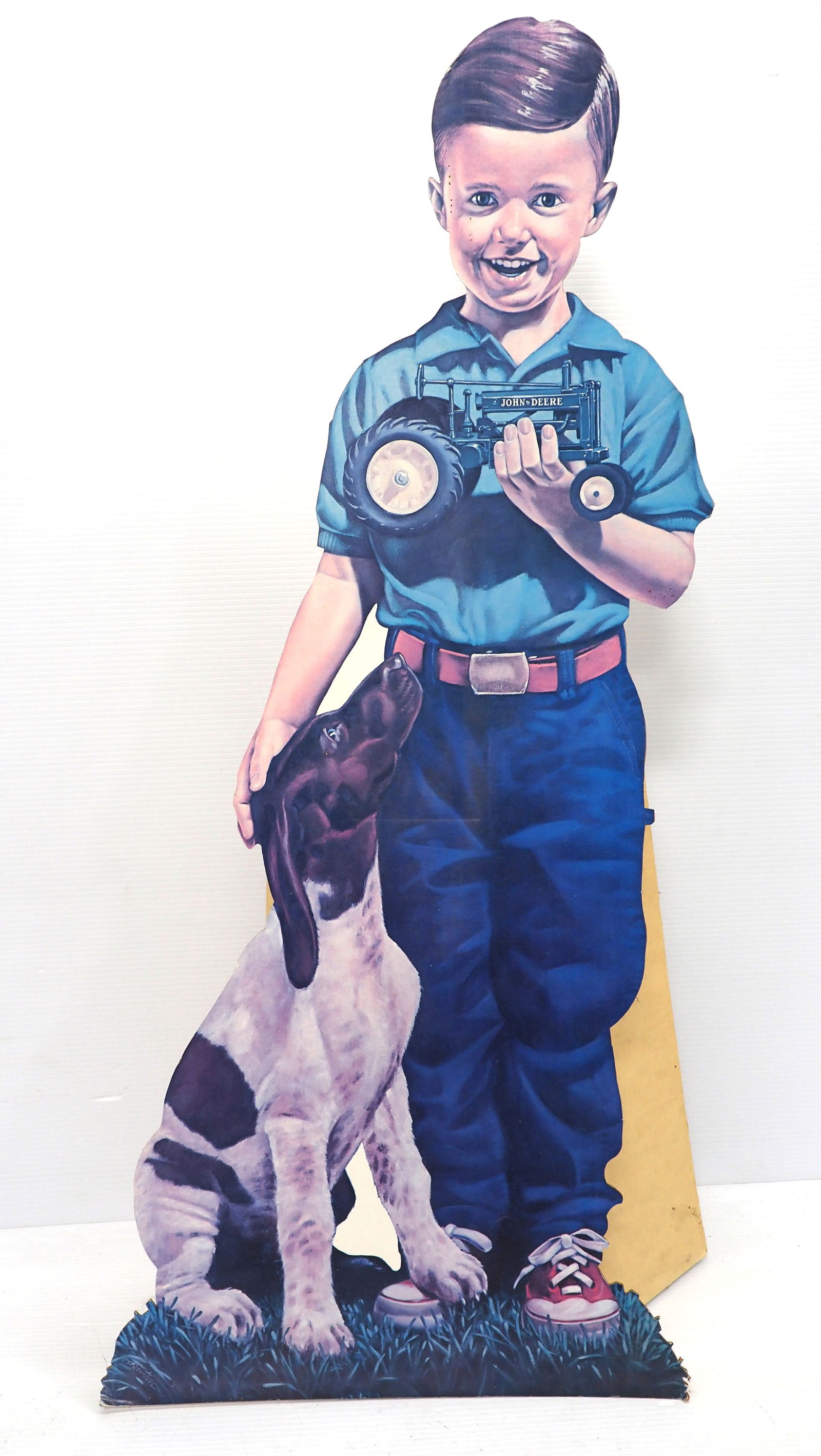 John Deere cardboard stand-up sign (1 of 2)