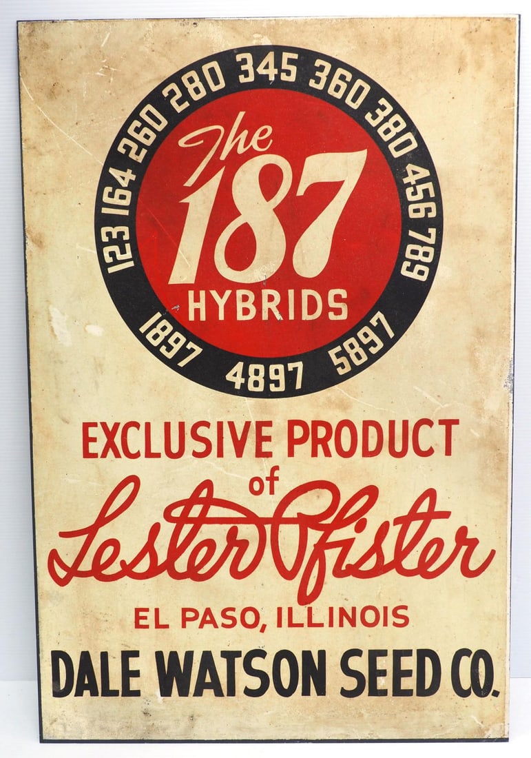 Lester Pfister Seed Corn sign (1 of 4)
