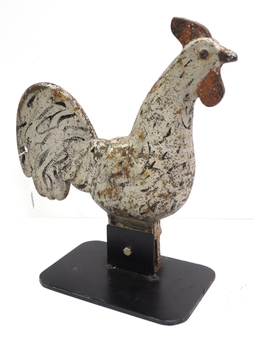 Cast iron Barnacle eye rooster windmill weight (1 of 2)