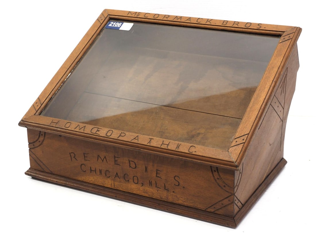 RARE McCormick Bros. slant-front display case (1 of 5)