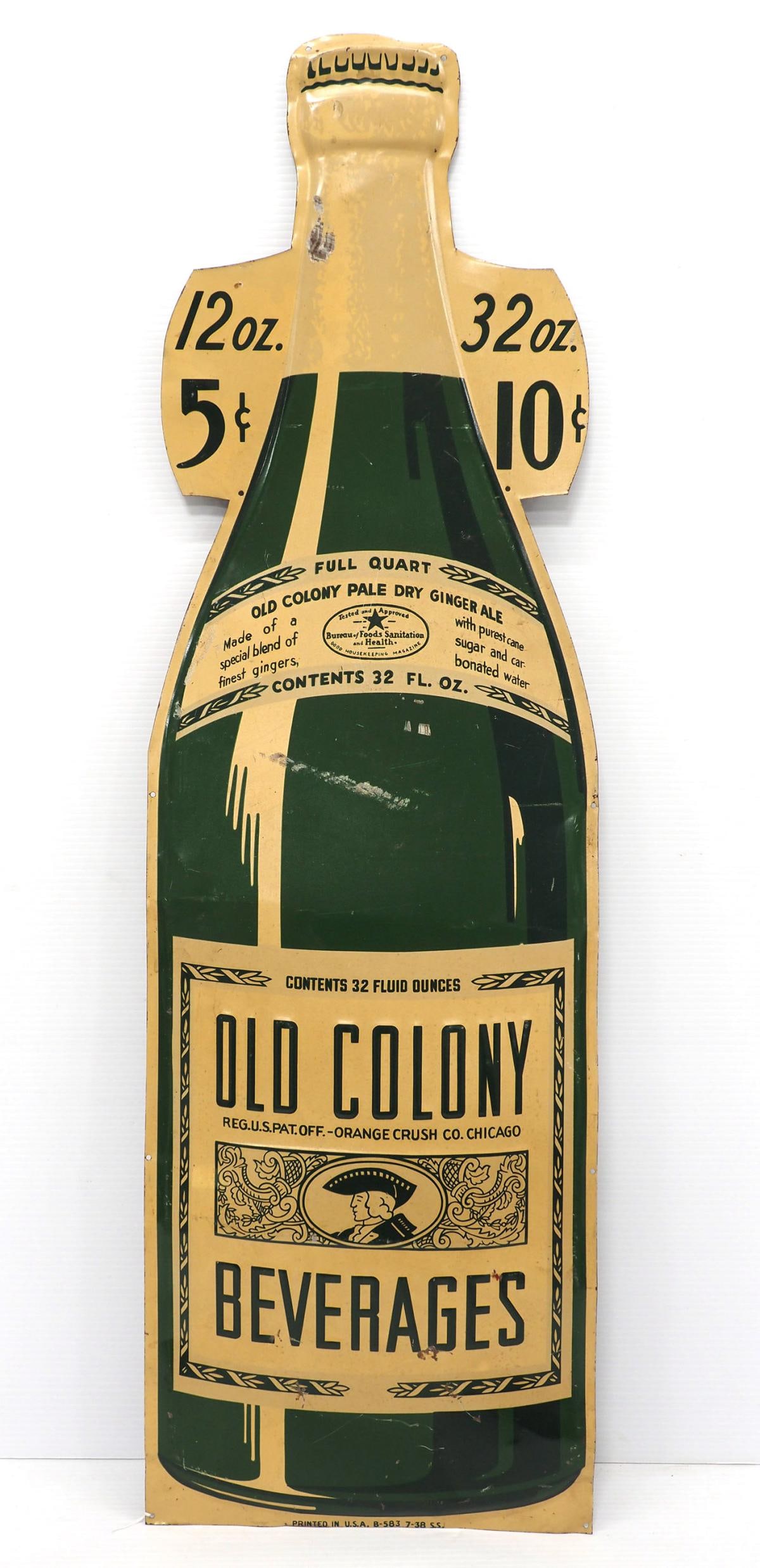 Old Colony Ginger Ale sign (1 of 5)
