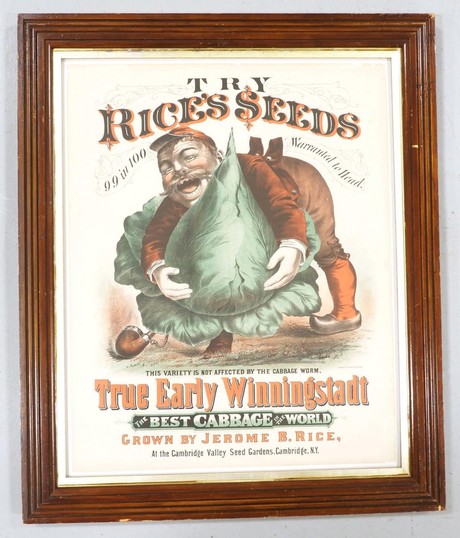 Rice's Seeds lithograph (1 of 4)