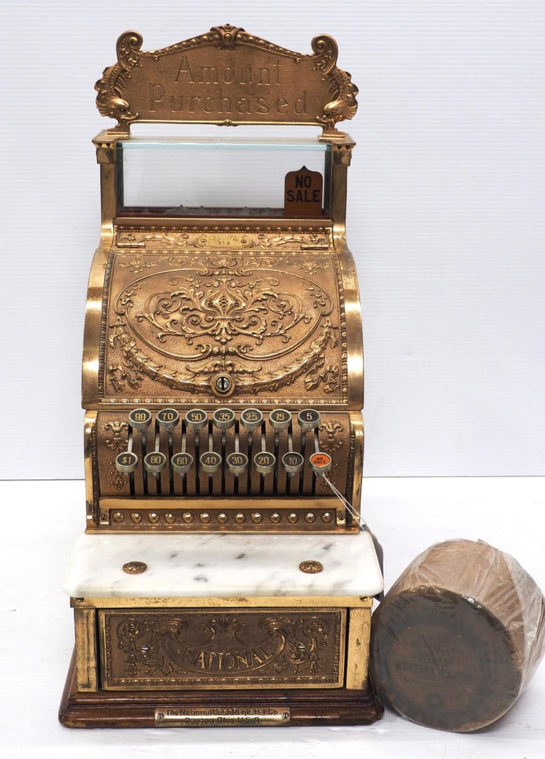 National Model brass candy store cash register (1 of 6)